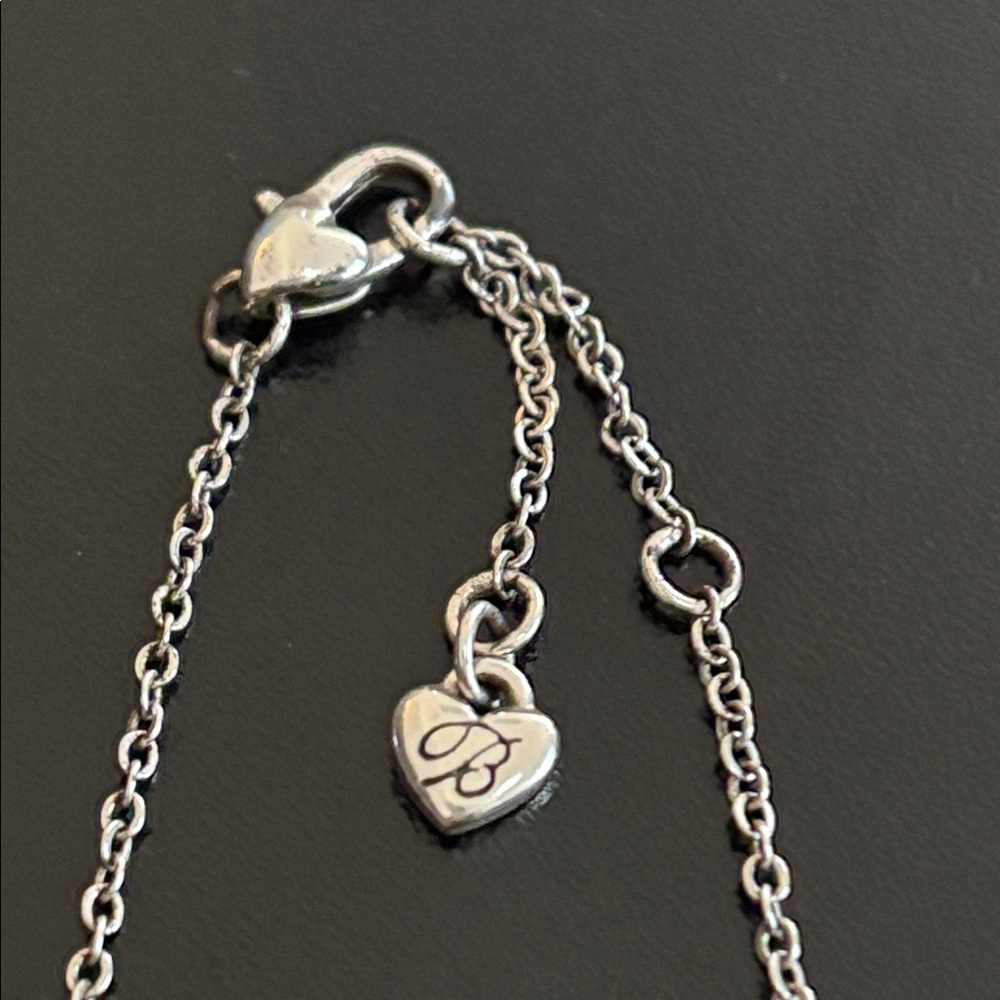 Brighton Silver Necklace With Rectangular Crystal… - image 5